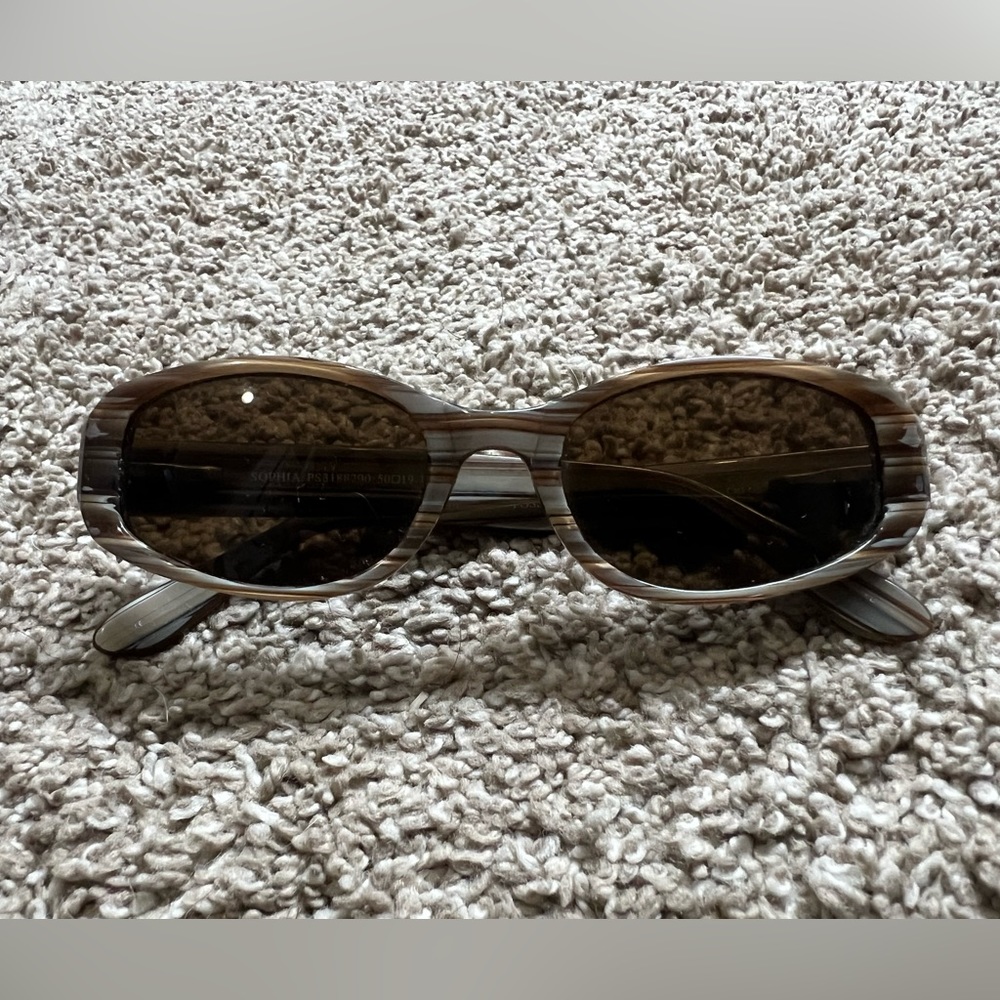 Fossil sunglasses, striped earth tones